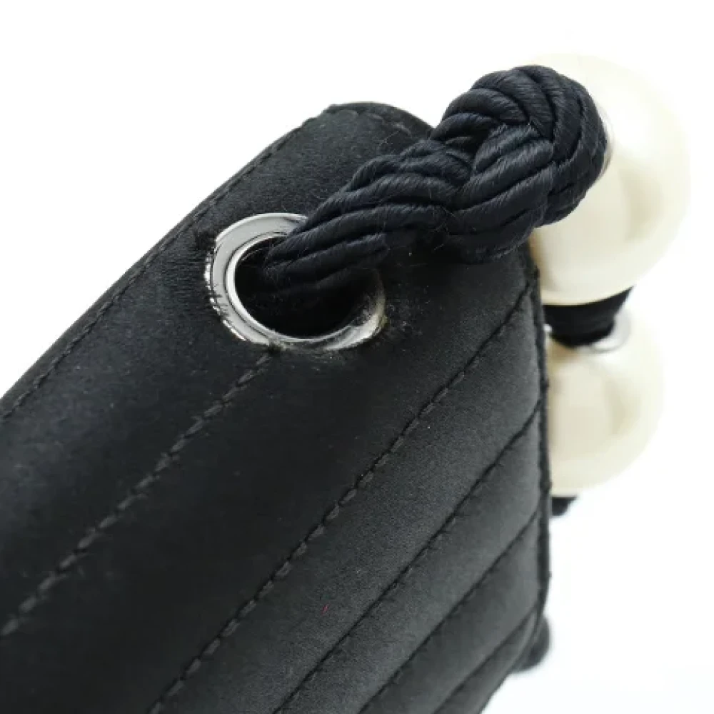 Chanel Vintage Pre-owned Canvas crossbody-bags Black Dames