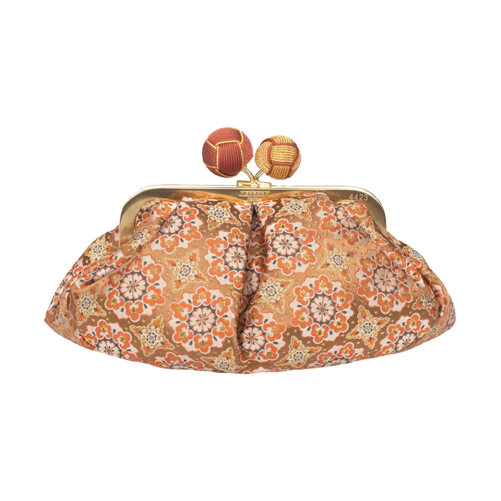 Max Mara Weekend Kleine tas met Kimono Jacquard ontwerp Brown Dames