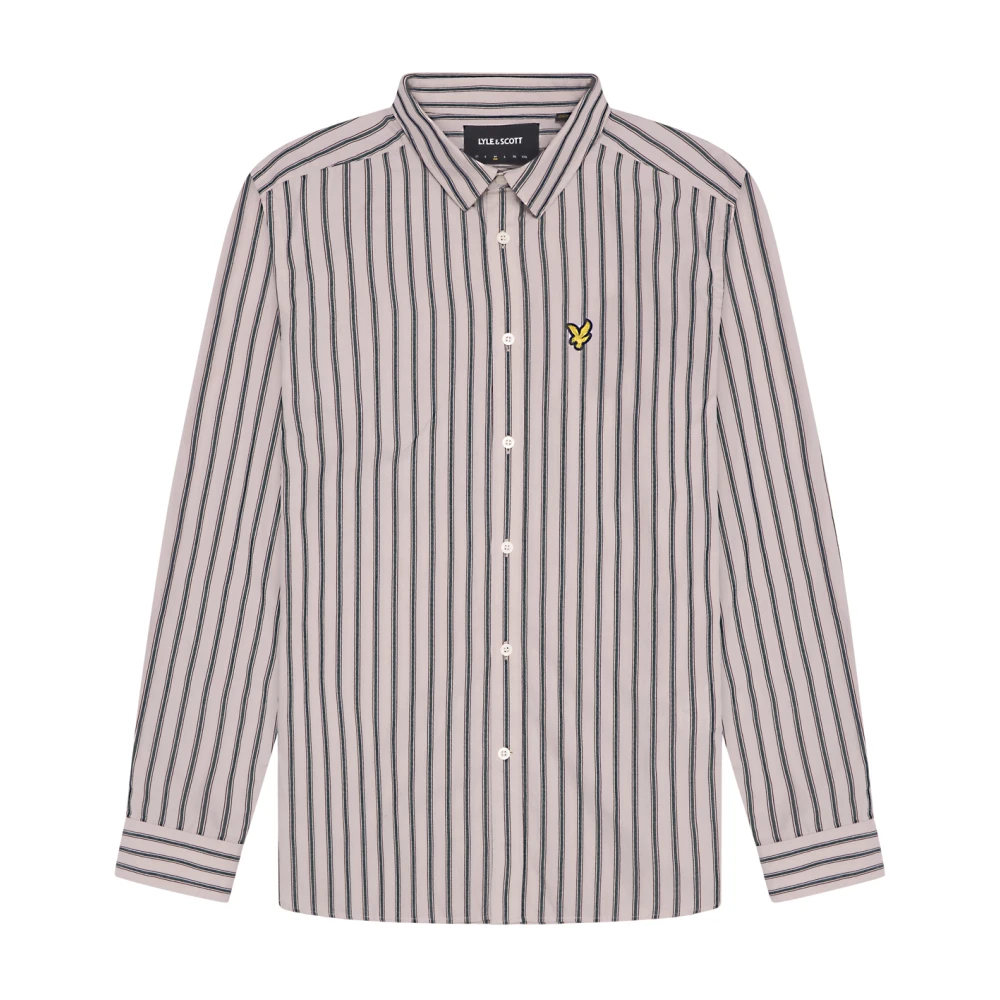 Lyle & Scott Multi Stripe Geweven Overhemd Gray Heren