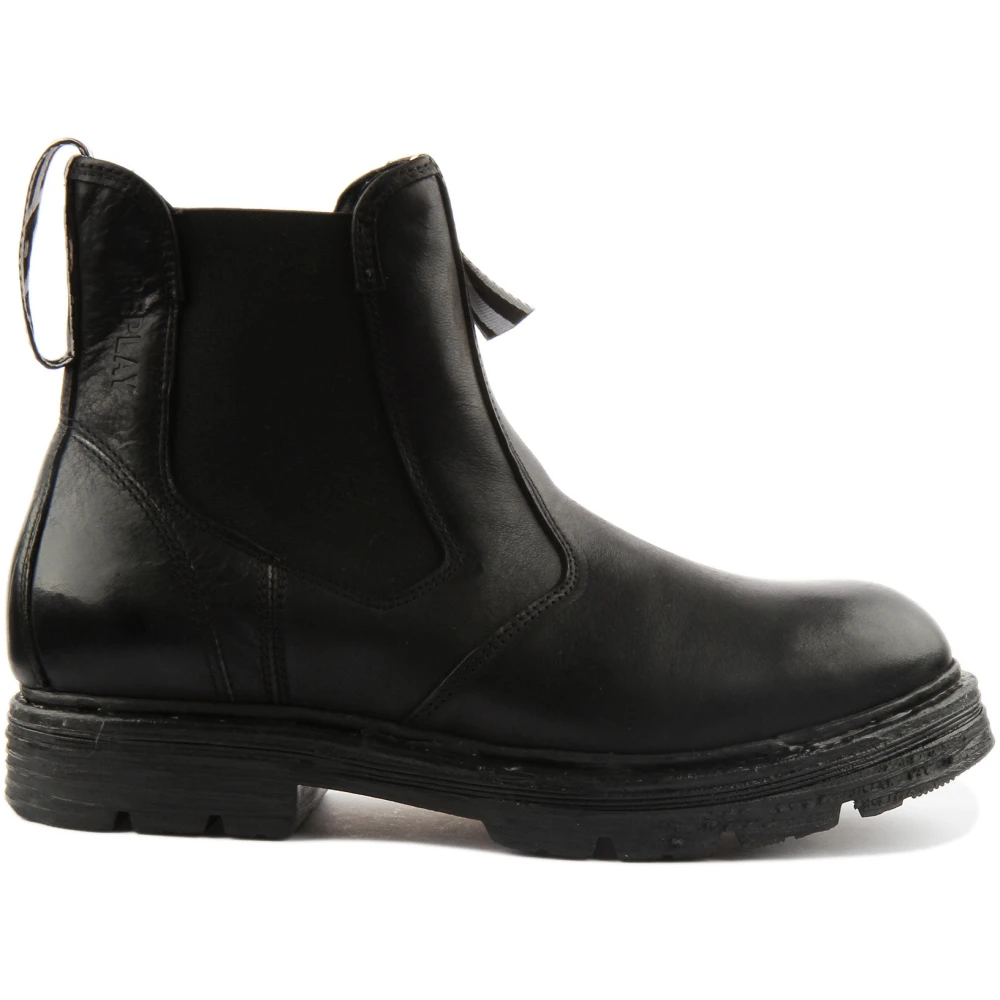 Replay Men's Black Chelsea Boots, 10 Uk, Chelsea Boots Fashion Comfort