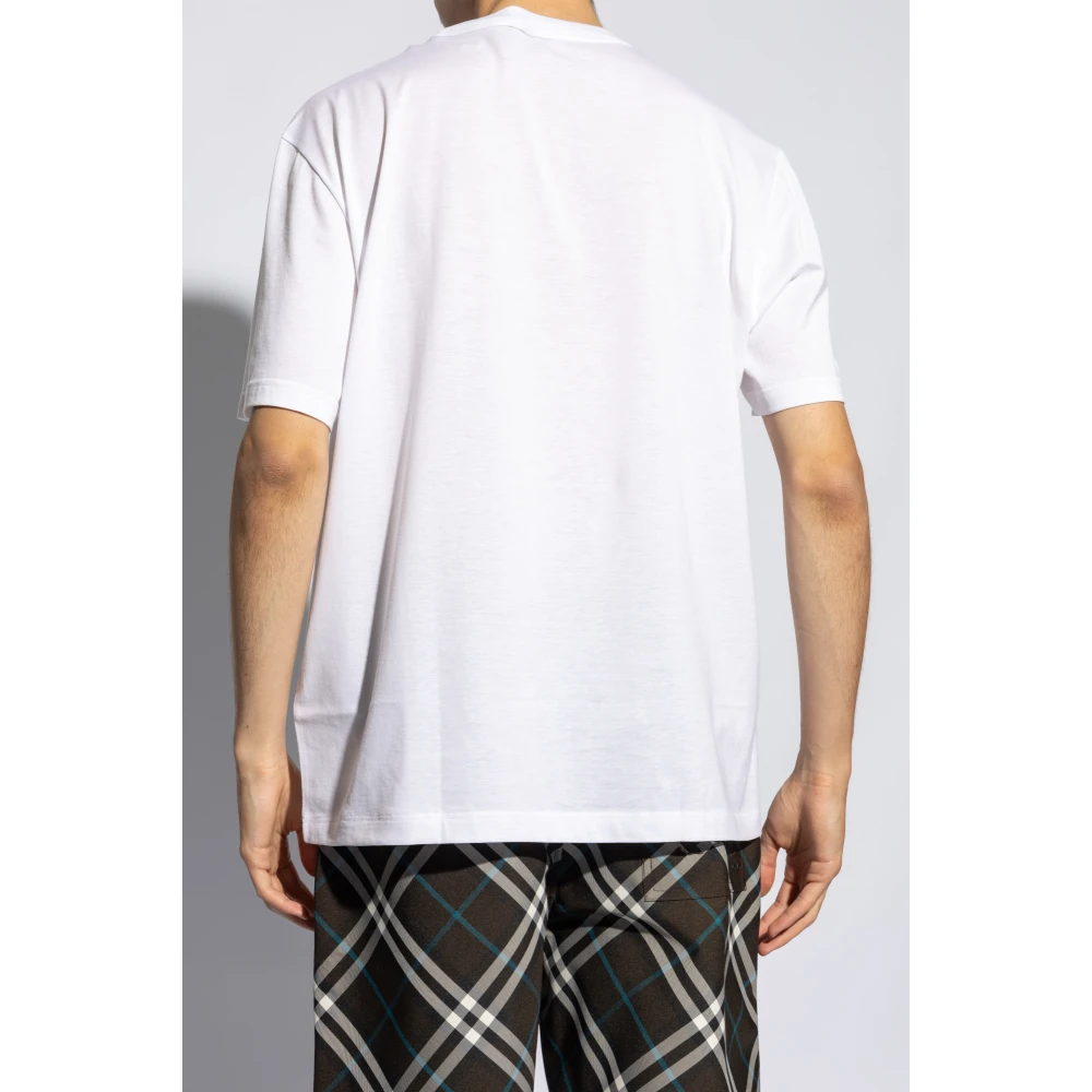 Brioni Katoenen t-shirt White Heren