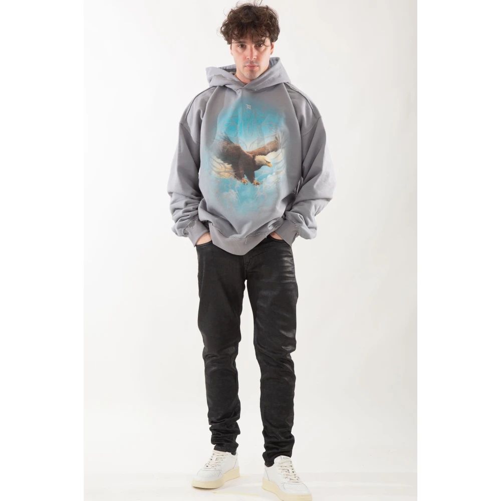 Misbhv Lichtgrijze Monument Valley Hoodie Gray Heren