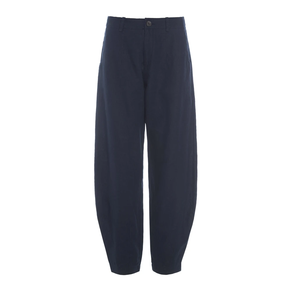 Bitte Kai Rand Lazy Linen Broek Dark Midnight Blue Dames