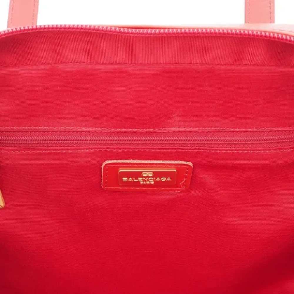 Balenciaga Vintage Pre-owned Leather balenciaga-bags Red Dames