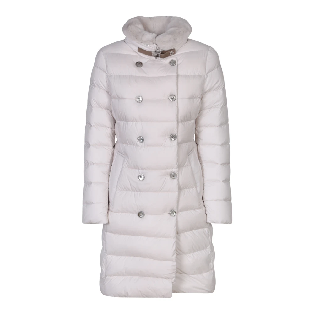 Moorer Witte Jas voor Dames Aw23 White Dames