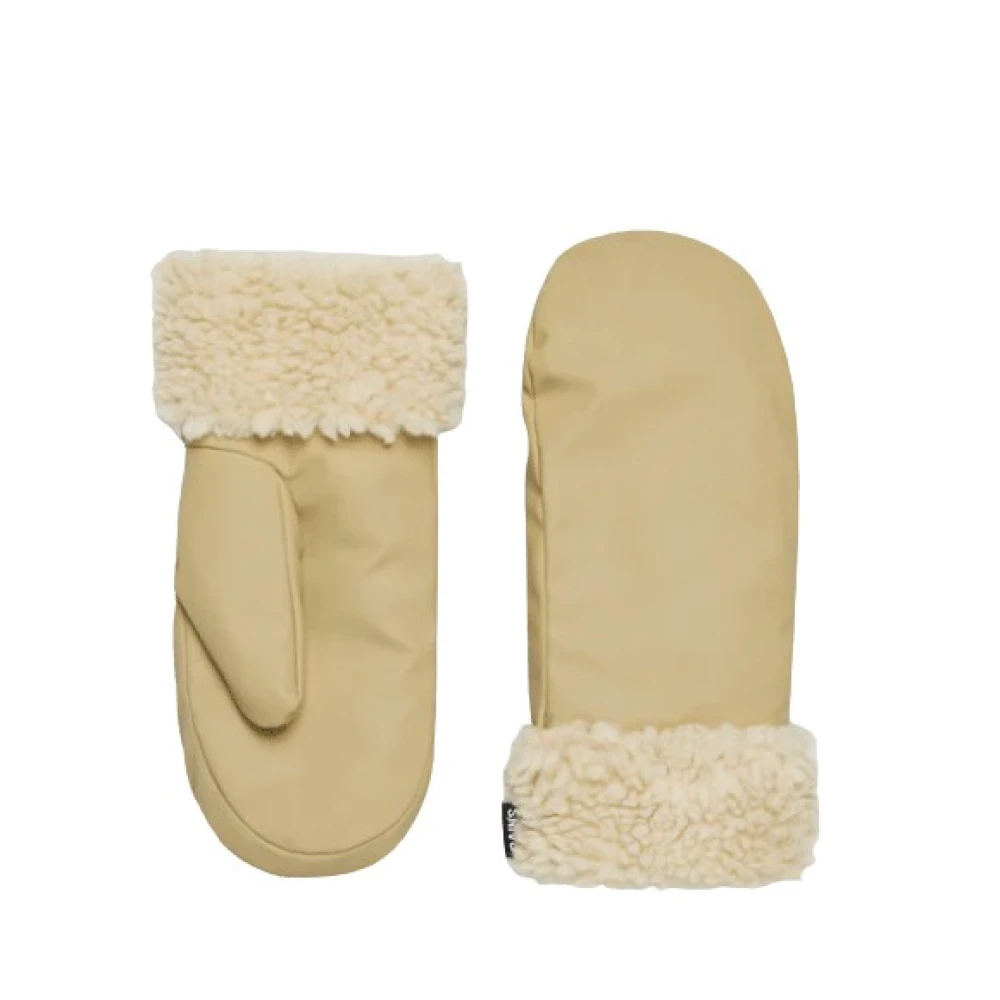 Rains Winter Fleece Wanten Beige Unisex