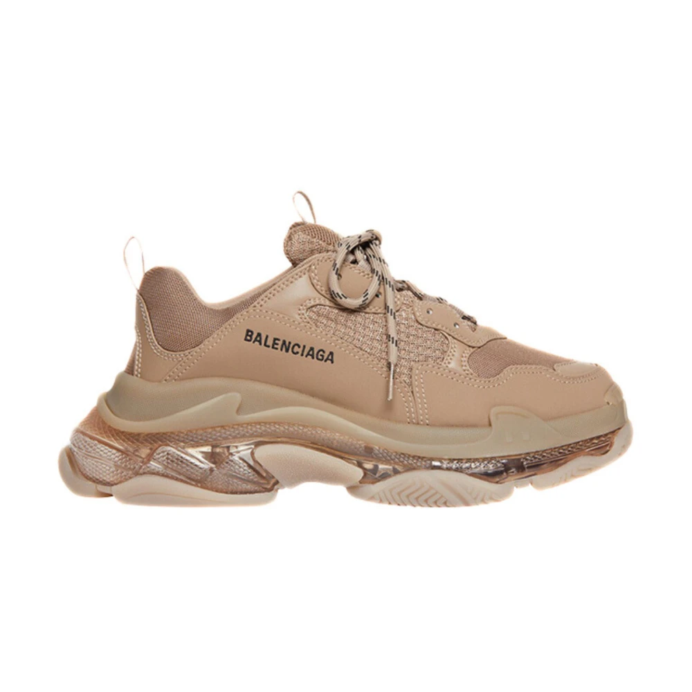 Balenciaga Triple S Lichtbruine Sneakers Mannen Heren Schoenen