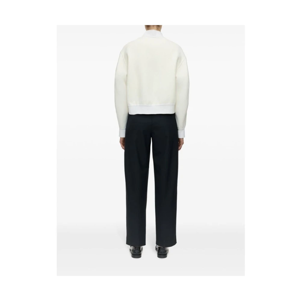 closed Witte Wolblend Baseball Jack White Dames