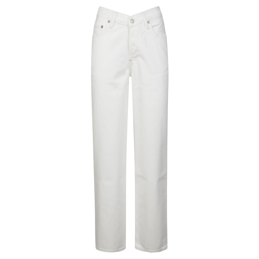 Agolde Baggy Jeans White Dames