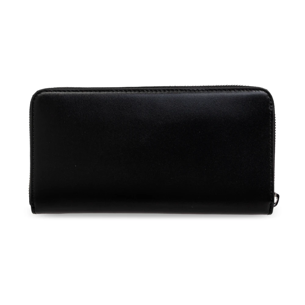 Diesel Portemonnee met 3D -Continenta logo Black Dames