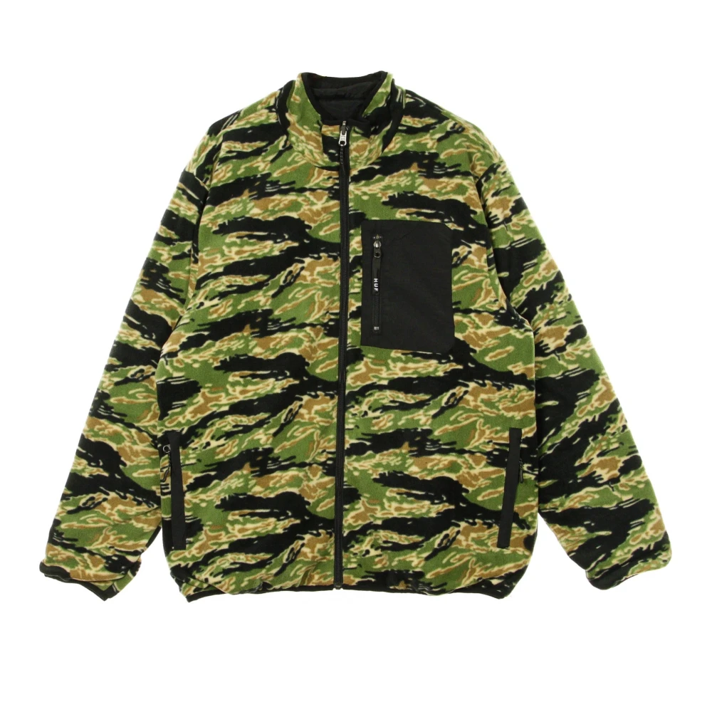HUF Tijger Camo Fleece Jas voor Mannen Multicolor Heren