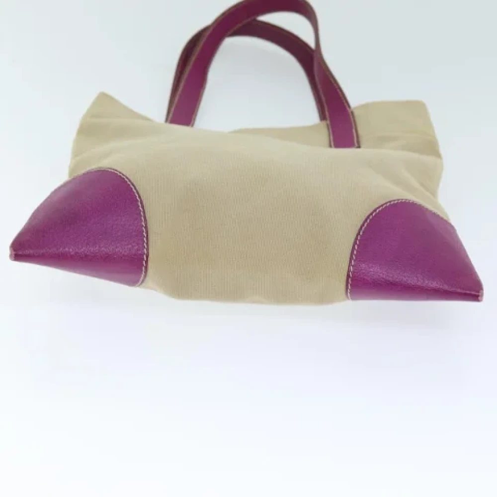 Prada Vintage Pre-owned Canvas totes Beige Dames