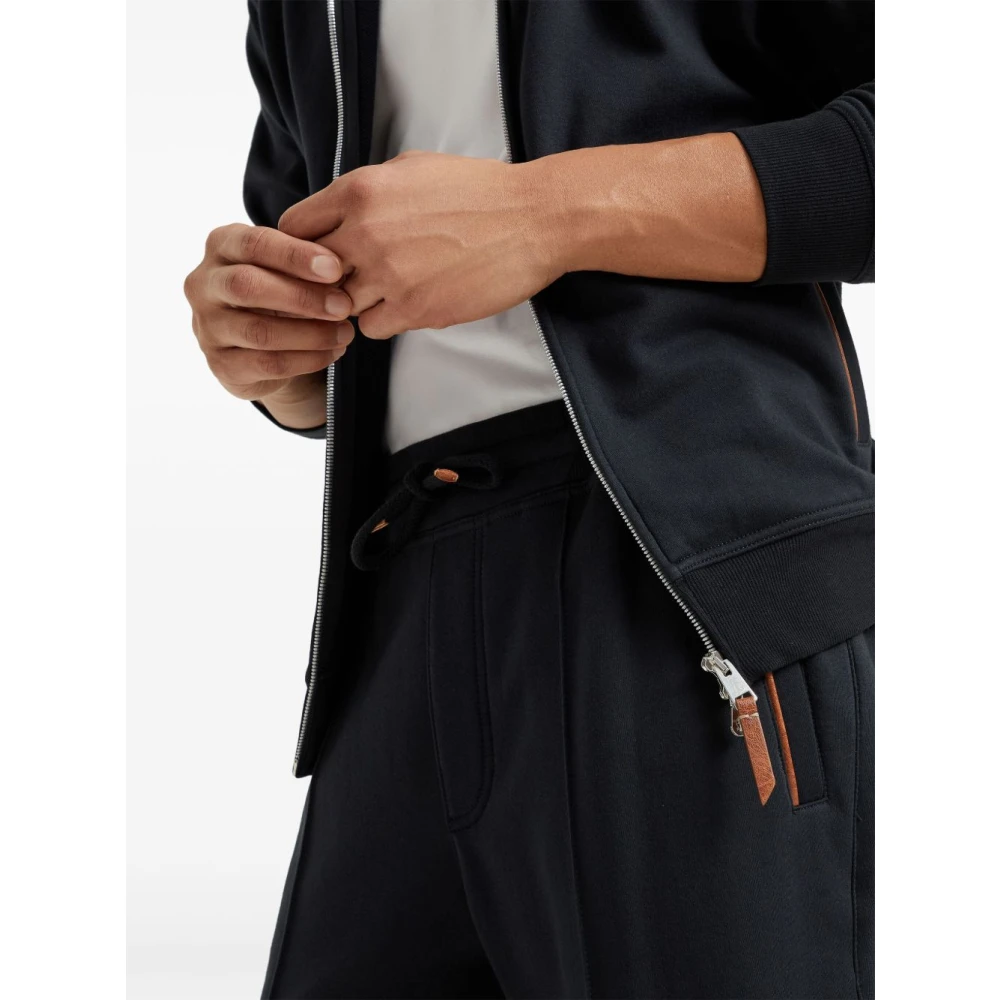 BRUNELLO CUCINELLI Zwarte Herenbroek Black Heren