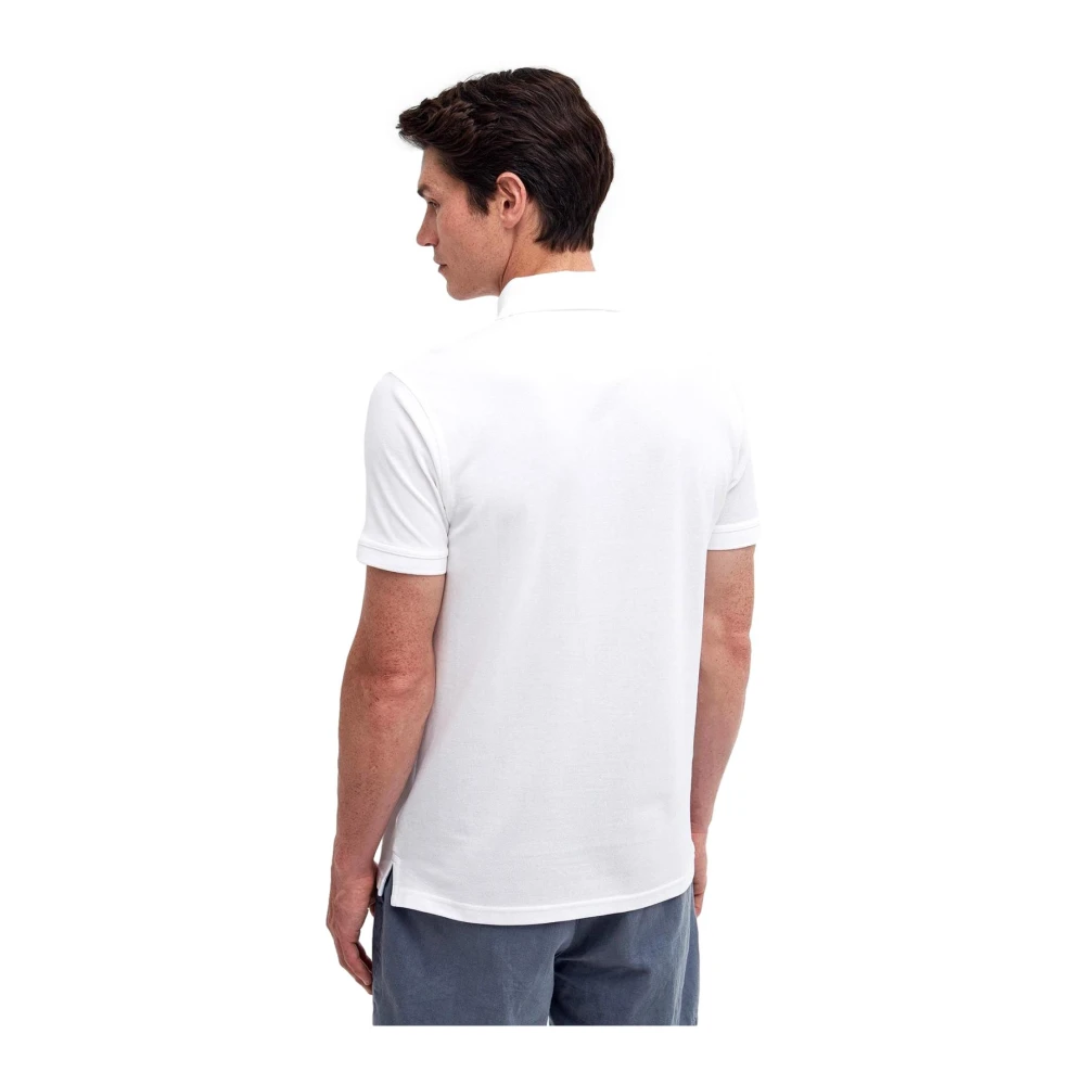 Barbour Lichtgewicht sportpoloshirt wit White Heren
