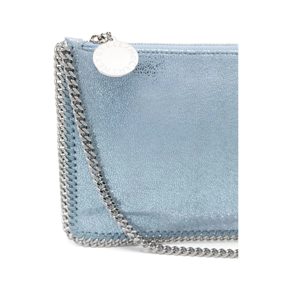 Stella Mccartney Blauwe Faux Leren Kettingtas Blue Dames
