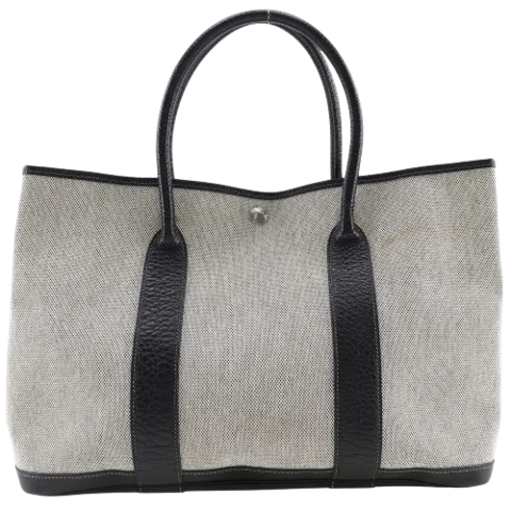 Hermès Vintage Pre-owned Canvas totes Gray Dames