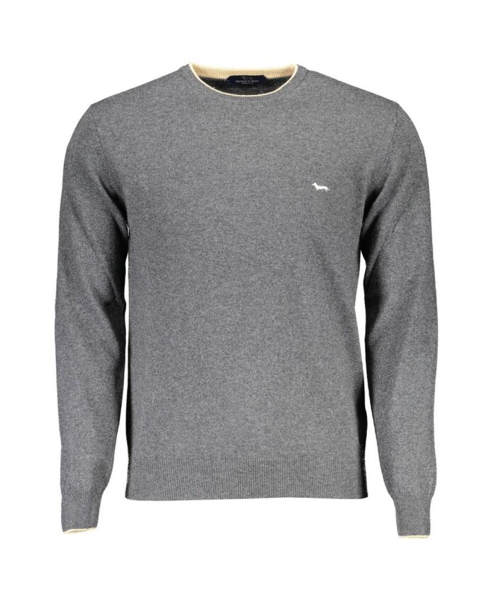 pull-col-rond-melange-gris