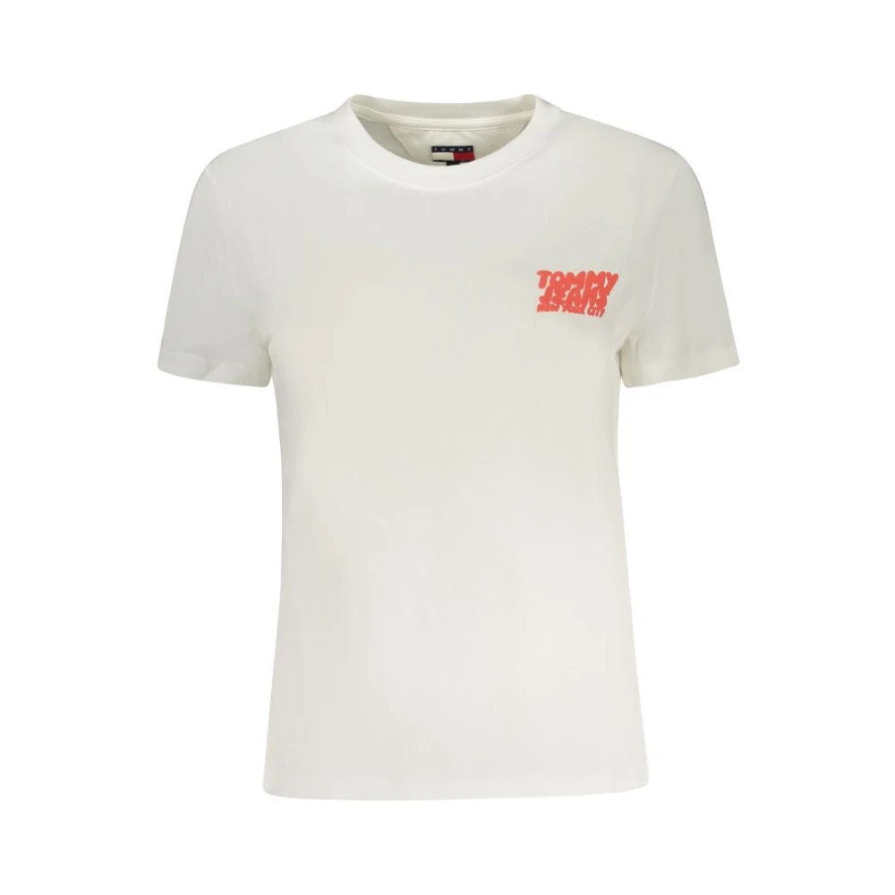 Tommy Hilfiger Women's Beige T-Shirts, S, Short Sleeve T-Shirt