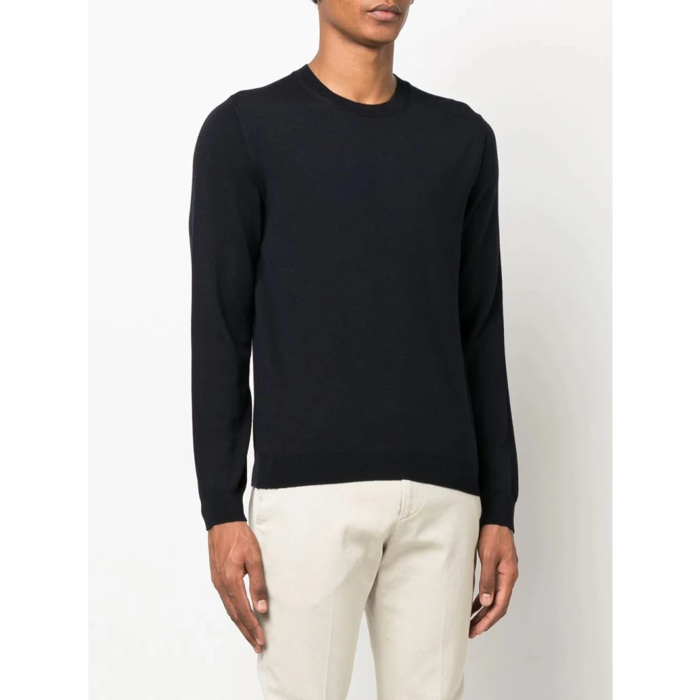 Zanone Blauwe Sweaters voor Heren Blue Heren