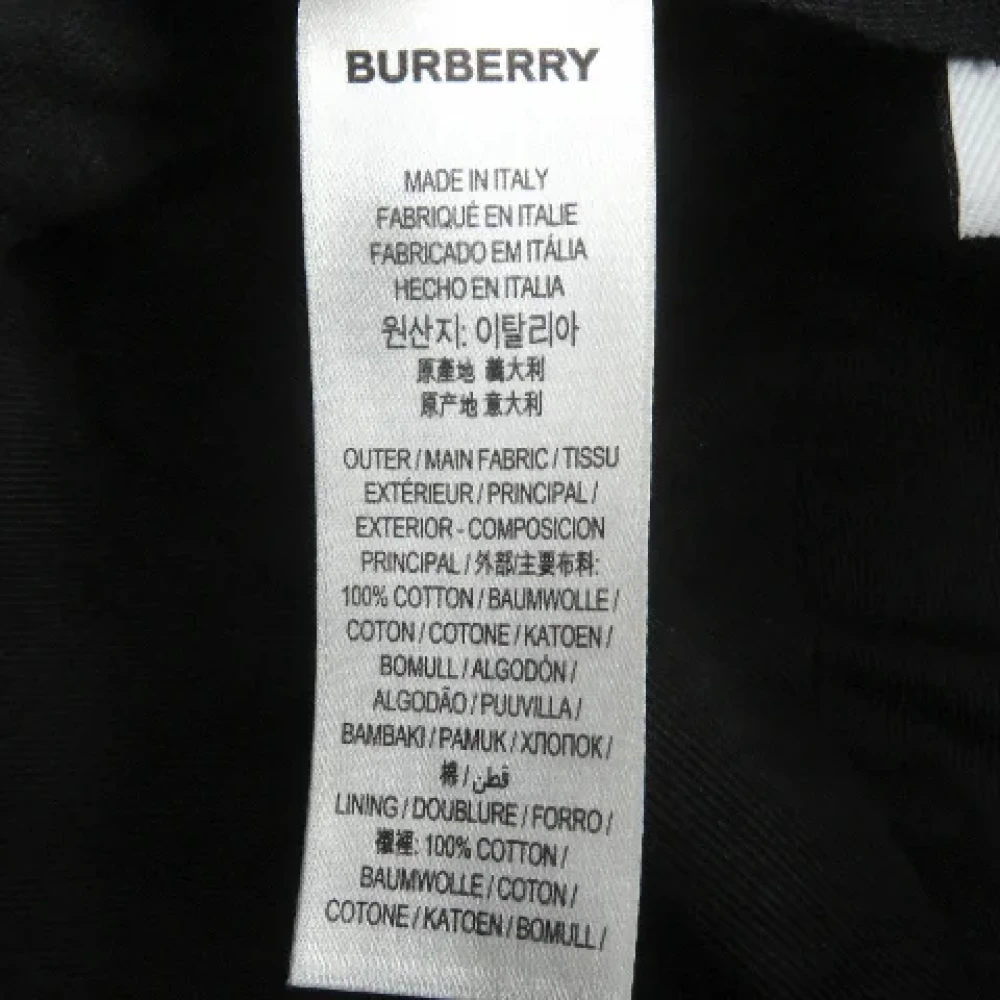 Burberry Vintage Pre-owned Cotton hats Black Dames