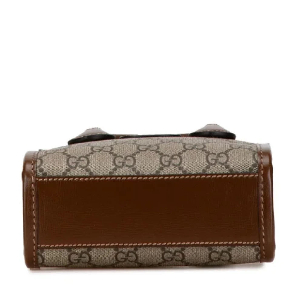 Gucci Vintage Pre-owned Leather gucci-bags Brown Dames