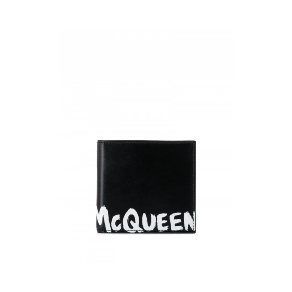 Alexander mcqueen Logo Print Portemonnee 8CC Zwart Heren