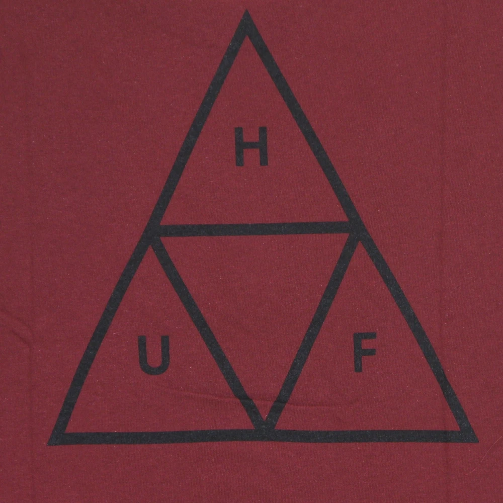HUF Triangle Relax Tee Bloodstone T-Shirt Red Heren