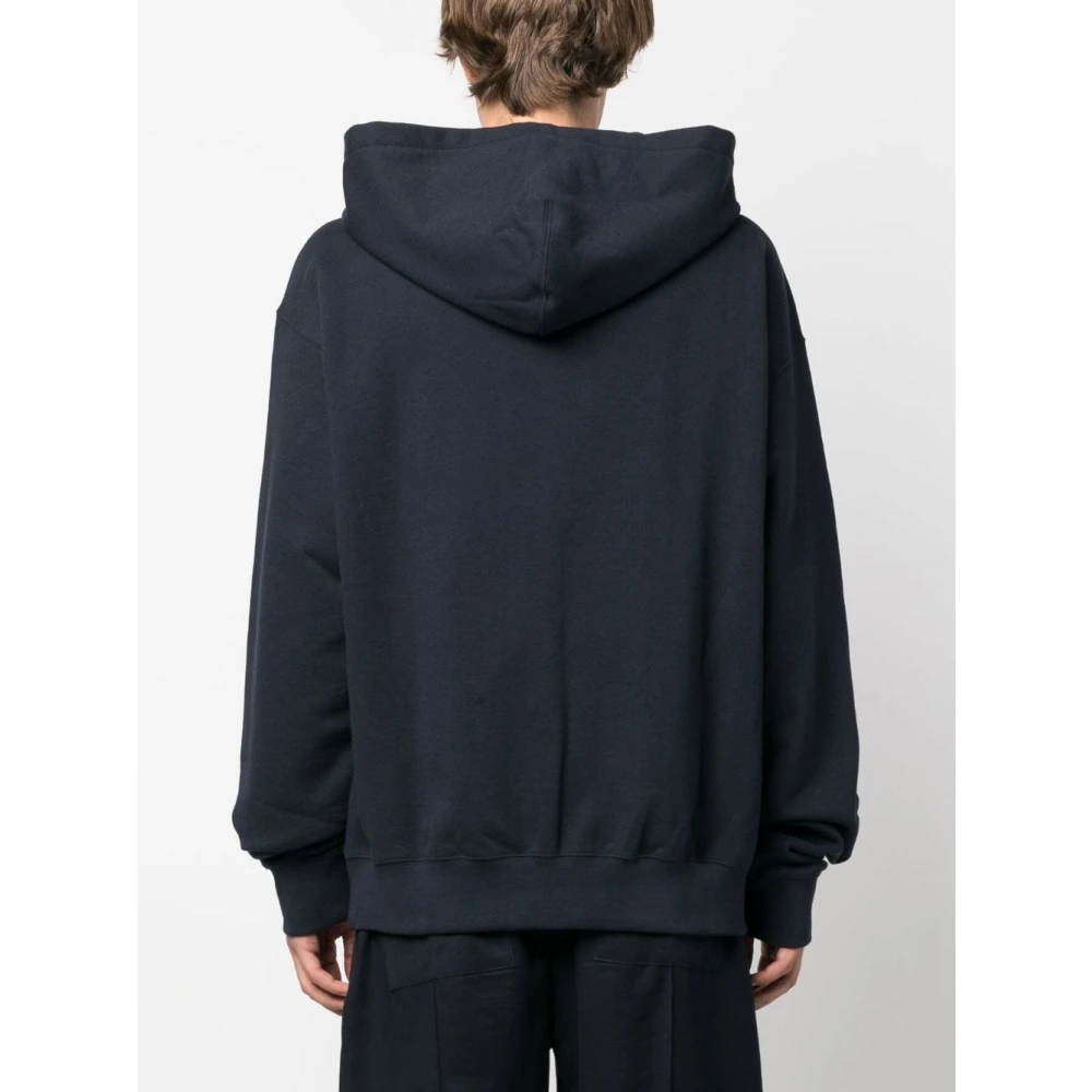 Jil Sander Ritssluiting Hoodie Sweatshirt Blue Heren