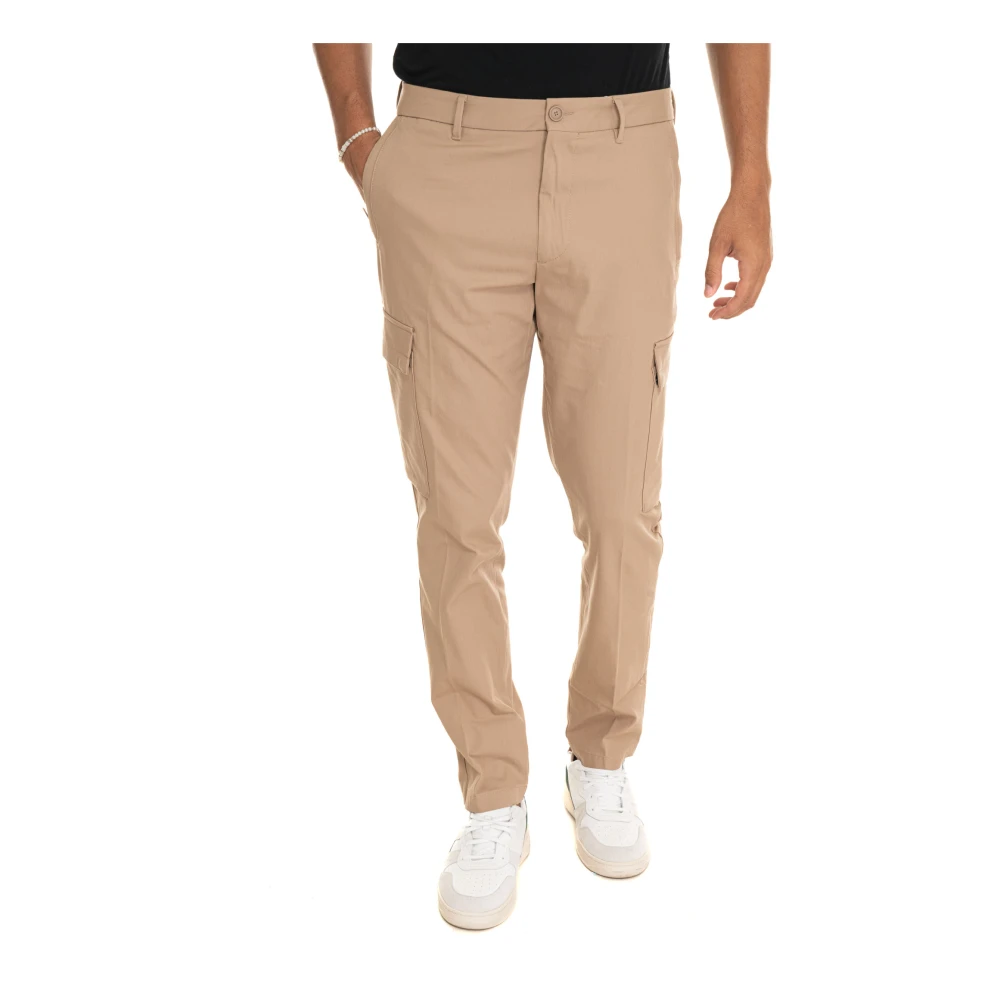 Boss Cargobroek met ritssluiting Beige Heren