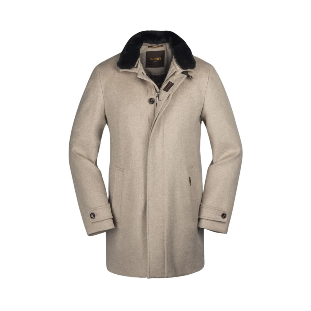 Moorer Men's Beige Parkas, 2XL, Trivor-Bab Coat