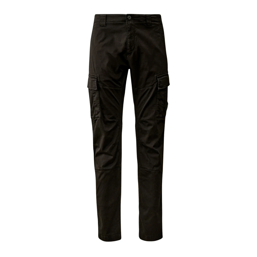 C.p. Company Men's Black Cargo Pants "Lens" - Image 2