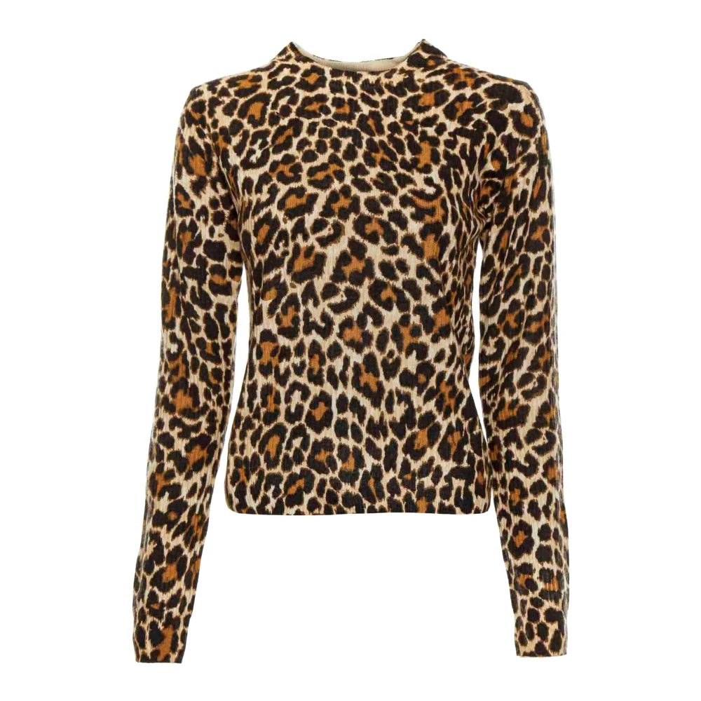 Essentiel Antwerp Leopard Print Gebreide Trui Multicolor Dames