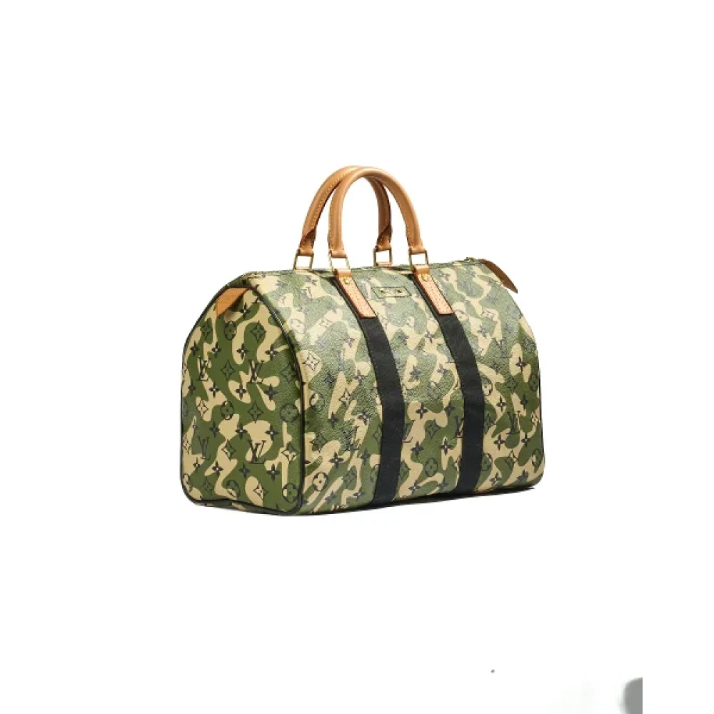 Louis Vuitton Vintage Pre-owned Fabric handbags Green Dames