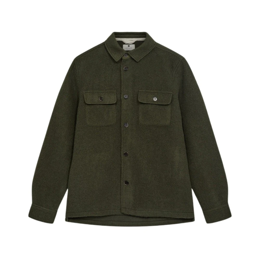 Anerkjendt Groene Boiled Wool Overshirt Style NO: 901696 Green