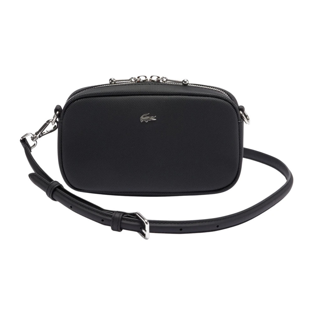 Lacoste Women's Black Cross Body Bags, One Size, Daily City Crossbody Bag