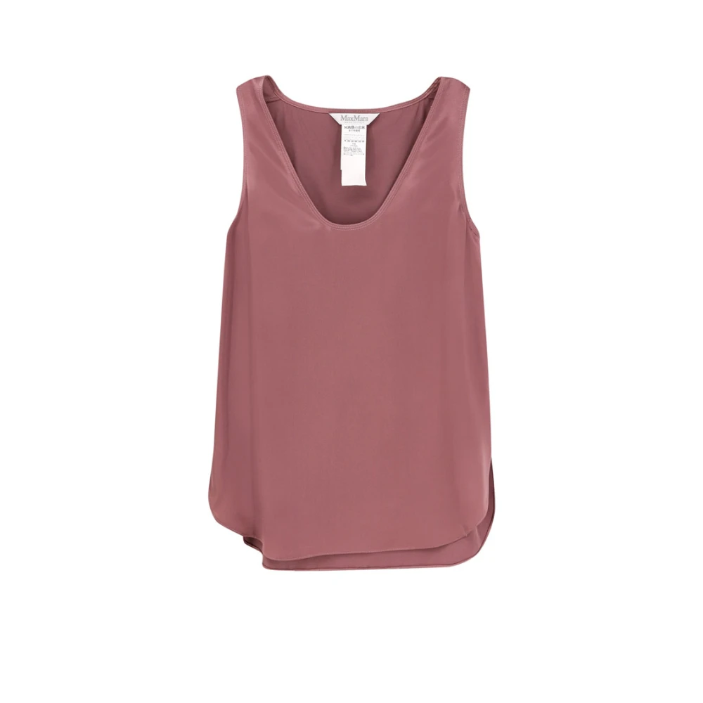 Max Mara Femme Violet - Hauts Sans Manches - Tops - Taille: 44 Fr