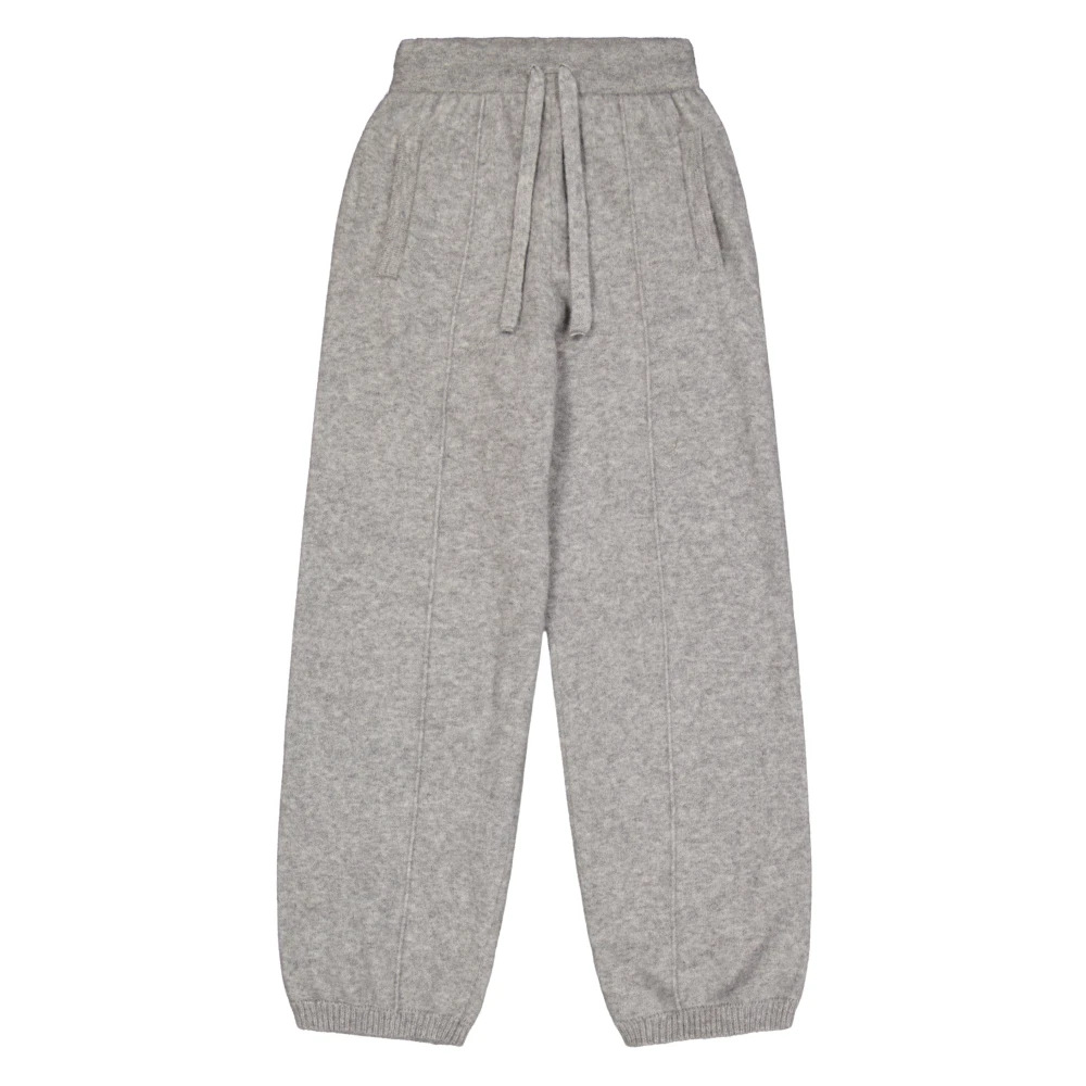 Laneus Sportieve Cashmere Zijden Broek Gray Dames