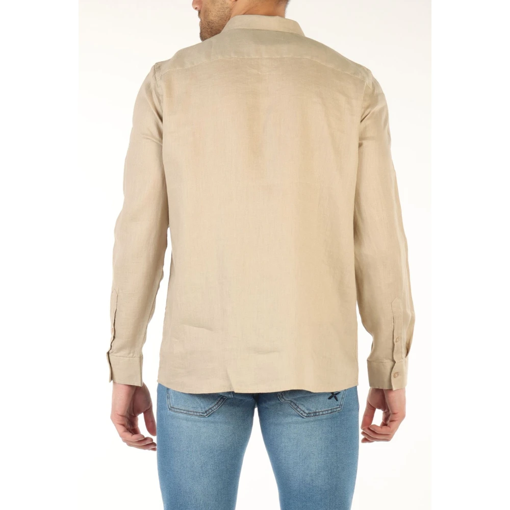 John Richmond Heren Romeins Overhemd Beige Heren