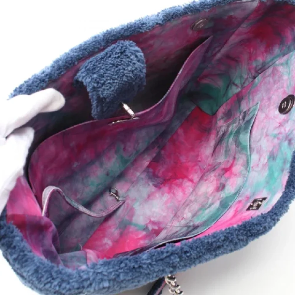 Chanel Vintage Pre-owned Fabric chanel-bags Blue Dames