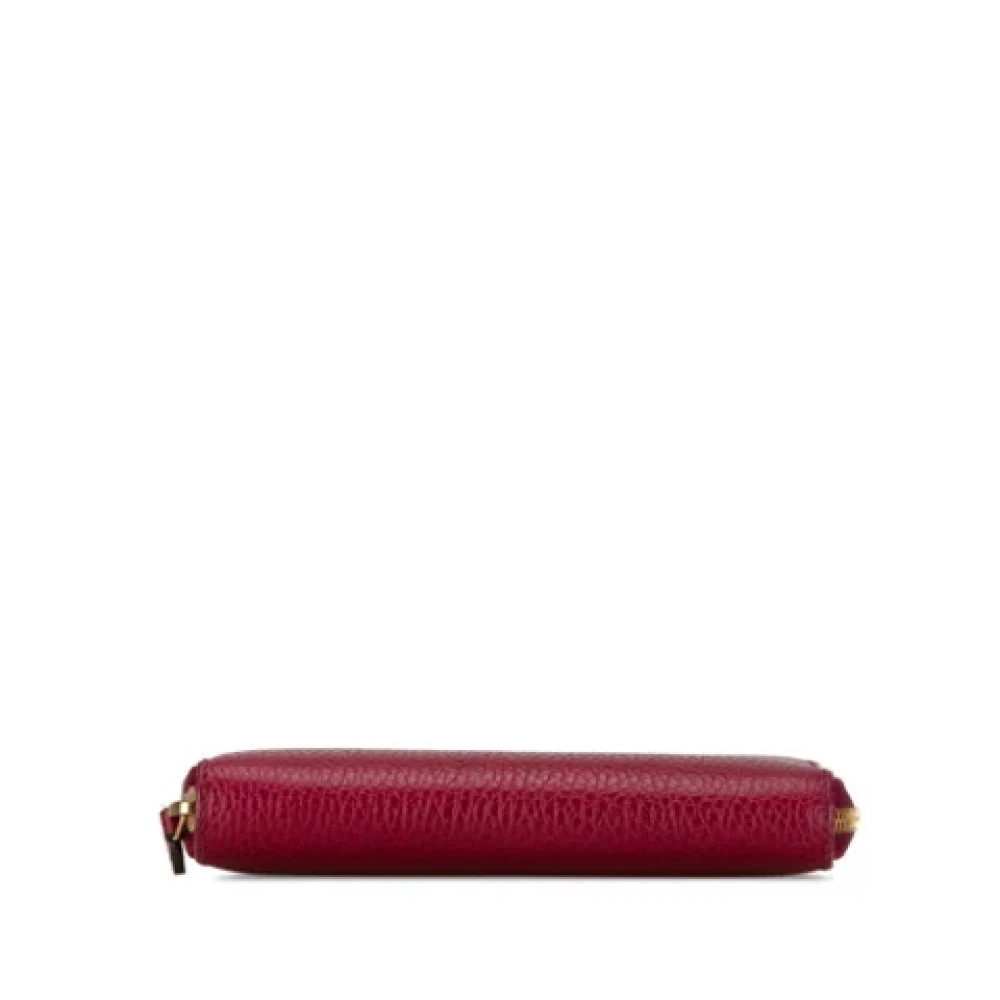 Gucci Vintage Pre-owned Leather wallets Red Dames