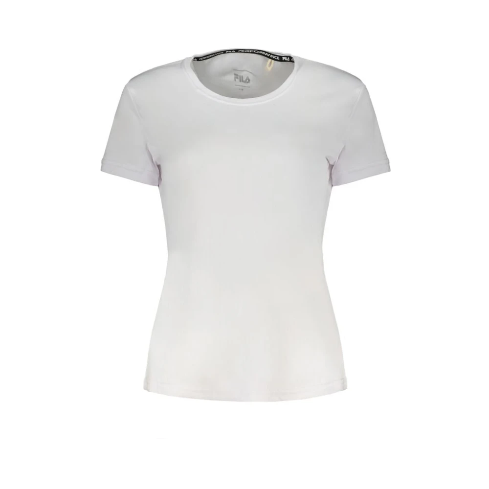 Fila Reflecterende Print Korte Mouw T-Shirt White Dames