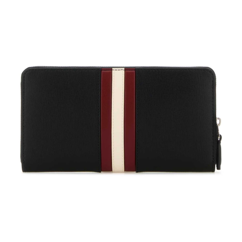 Bally Klassieke Zwarte Leren Portemonnee Black Heren