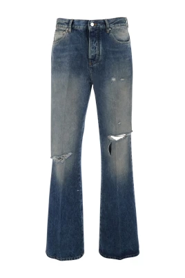 Slashed Boot Cut Jean
