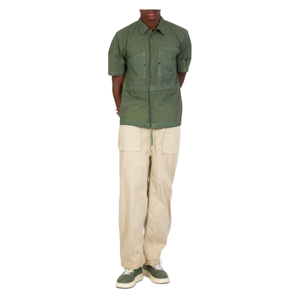 Ten C Grote Parachute Broek Beige Heren