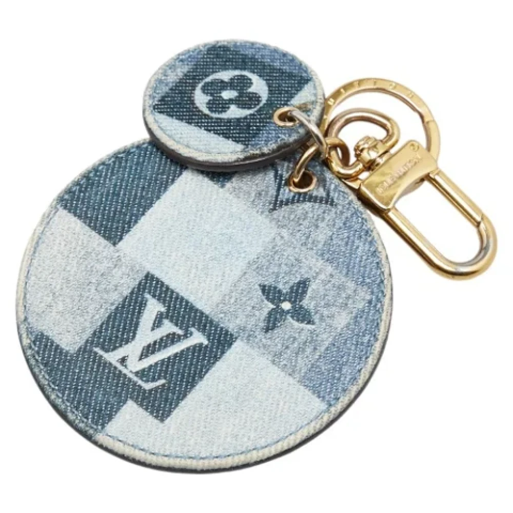 Louis Vuitton Vintage Pre-owned Leather key-holders Blue Dames
