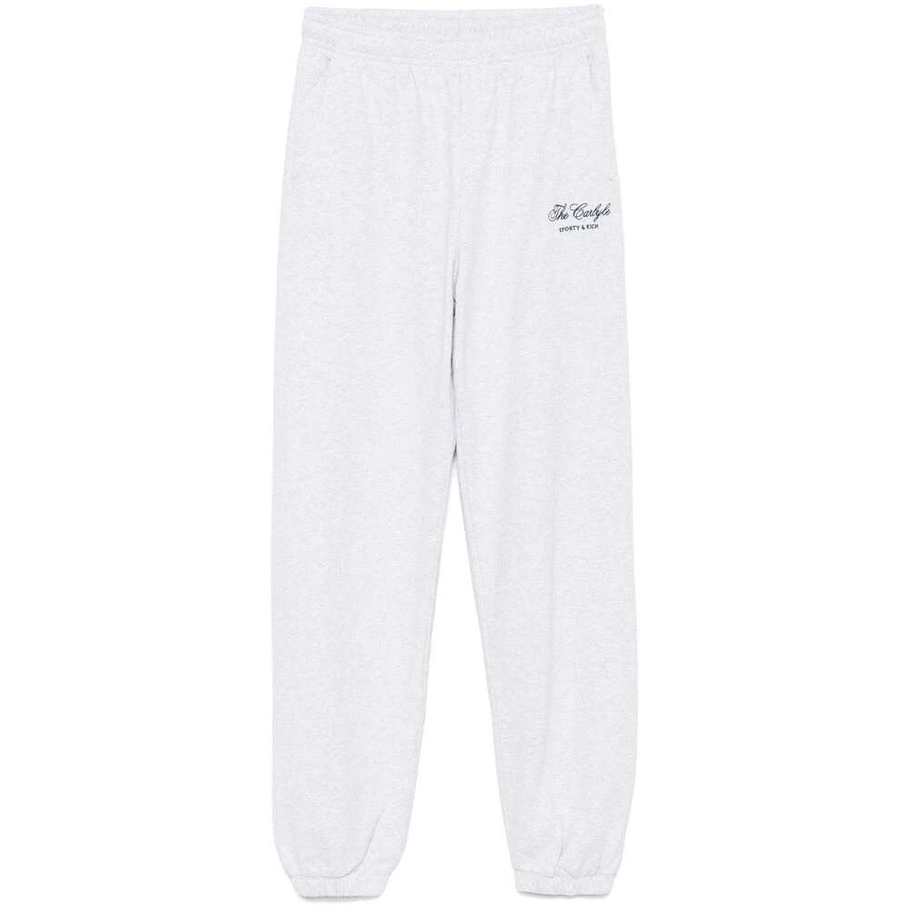 Sporty & Rich Heather Grey Sportieve Broek Elastische Enkels Gray Dames