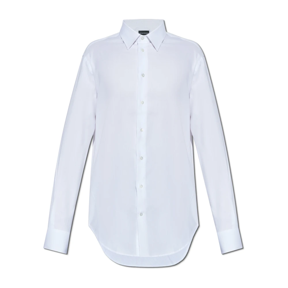 Emporio Armani Homme Blanc Chemises, Taille: 2XL Chemise En Coton