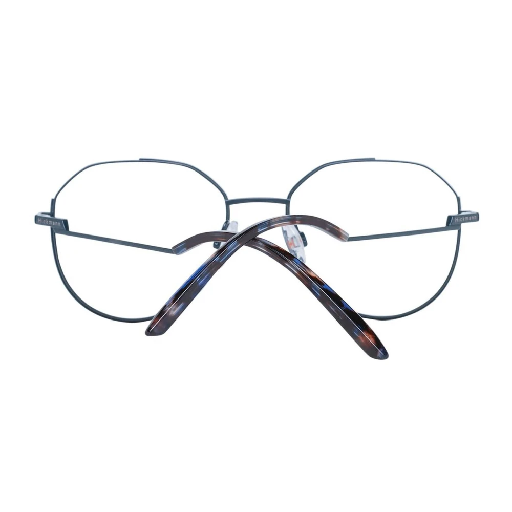 Ana Hickmann Zwarte Metalen Ronde Optische Bril Black Dames