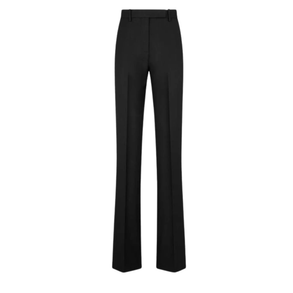 Tom Ford Women's Black Wide Trousers, Xs, Tailored Straight Trousers