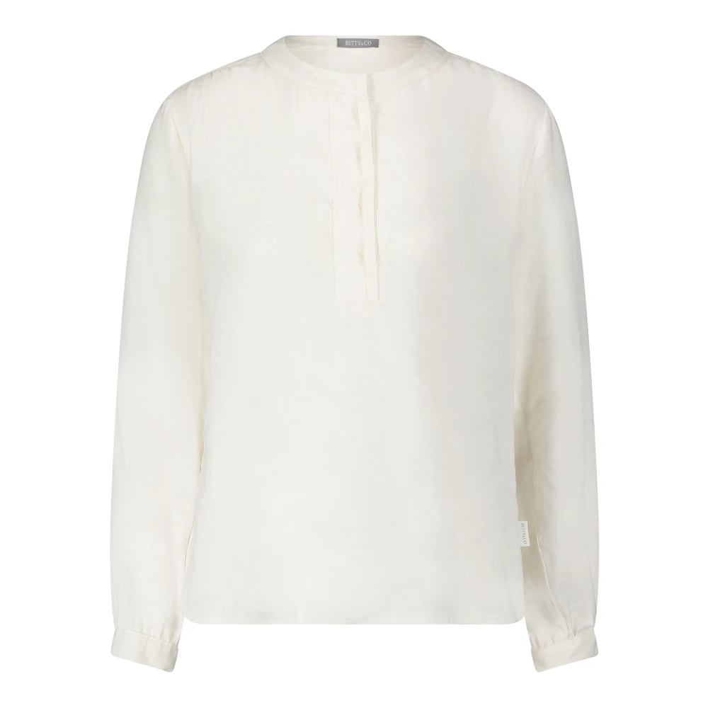 Betty & Co Gestructureerde Slip-on Blouse White Dames